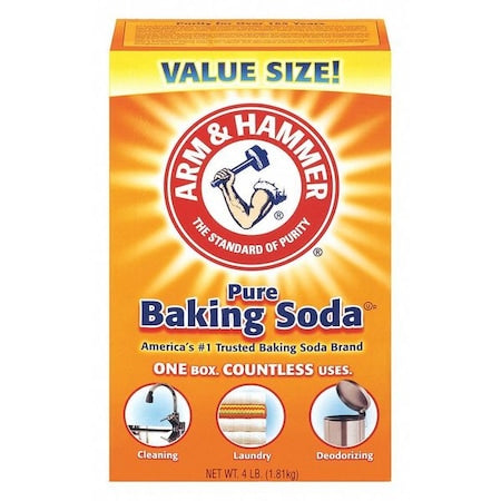 Baking Soda, 4 lb., Odorless, Box, PK6