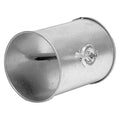 Round Butterfly Dampers, 4 in Duct Dia, Galvanized Steel, 22 ga GA, 4" W, 8" L, 4" H