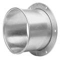 Round Angle Flange Adapter, 12 in Duct Dia, Galvanized Steel, 22 ga GA, 3-1/2" L