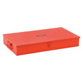 Socket Set Box, Steel, Red, 27 in W x 15-1/4 in D x 5-1/2 in H