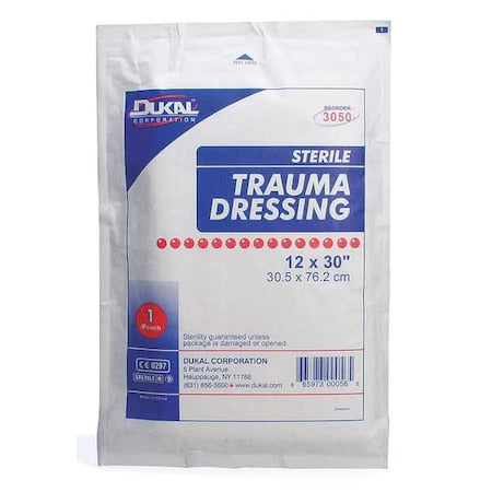 Multi-Trauma Dressing, White, 12in. W, PK50