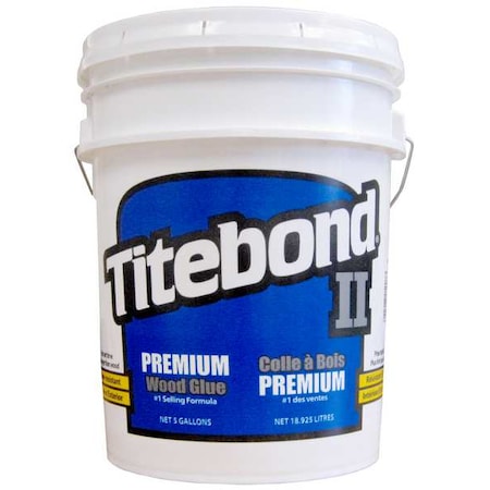 Wood Glue, 5 gal, Pail, II Premium
