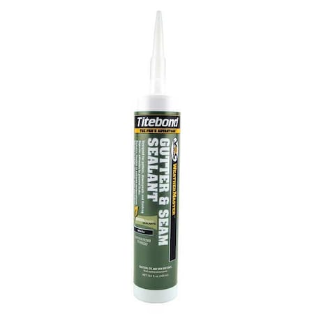 Gutter and Seam Sealant, 10.3 oz, Cartridge, Whites, Hybrid Base