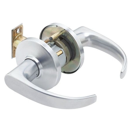 Door Lever Lockset, 2-3/4" Strike Dim