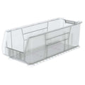 Super Size Bin, Plastic, Clear, 10 in H, 11 in W, 29 7/8 in L