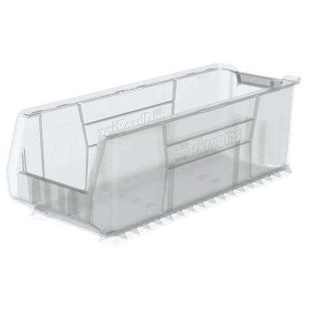 Super Size Bin, Plastic, Clear, 10 in H, 11 in W, 29 7/8 in L