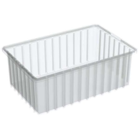 Industrial Grade Polymer, Divider Box, Clear, 16 1/2 in L, 6 in H