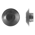 Button Spoke Screw Plug, 1/4 in Dia, Black, Plastic 100 PK