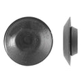 Button Spoke Screw Plug, 1/2 in Dia, Black, Plastic 100 PK