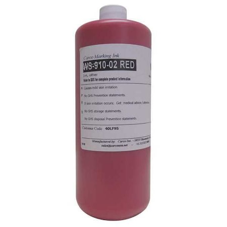 Marking Ink, 1 qt, Red, Pigment
