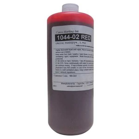 Marking Ink, 1 qt, Red, Dye