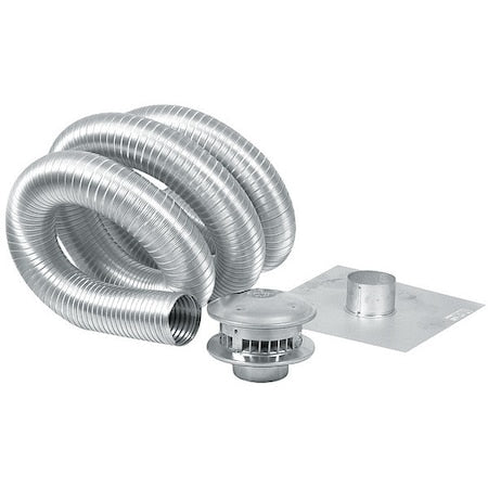 Chimney Liner, 4" x 35 ft., Aluminum