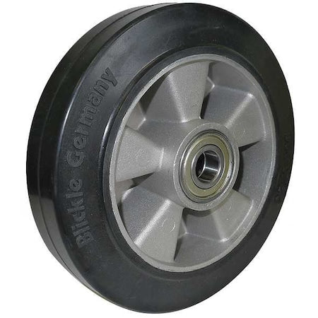 Caster Wheel, Rubber, 6-1/4 in., 880 lb.