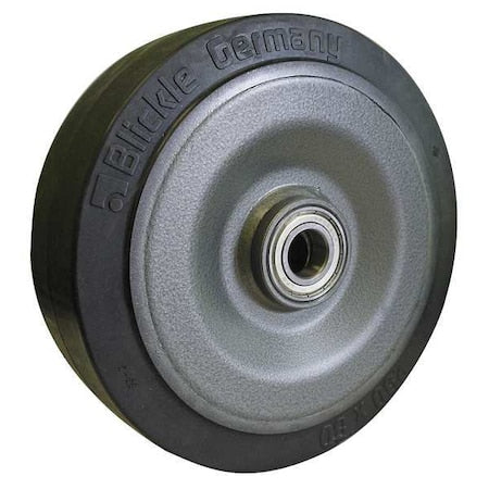 Caster Wheel, Rubber, 3-1/8 in., 440 lb.