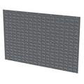 Steel Louvered Panel, 5/16 in D x 34 in H x 52 in W, Gray