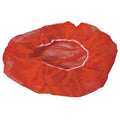Bouffant Cap, Polypropylene, 21 in Dia., Red, M, 1000 PK