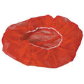 Bouffant Cap, Polypropylene, 24 in Dia., Red, L, 1000 PK