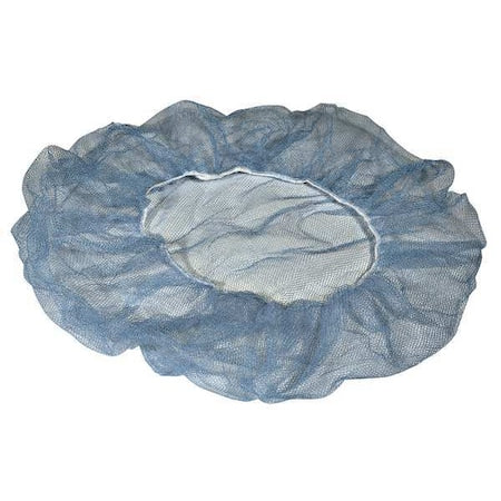 Hairnet, Polyester, 24 in Dia., Blue, L, 1000 PK