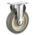 Rigid Plate Caster, TPR, 5 in., 300 lb.