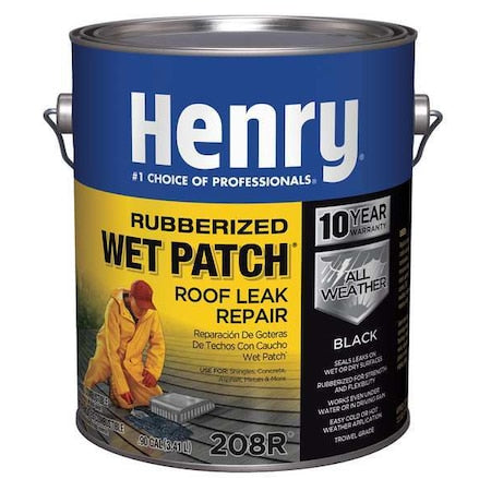 Roof Leak Repair, 1 gal, Pail, Black