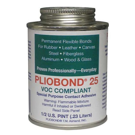 Contact Cement, 25 Series, Tan, 0.5 pt, Can