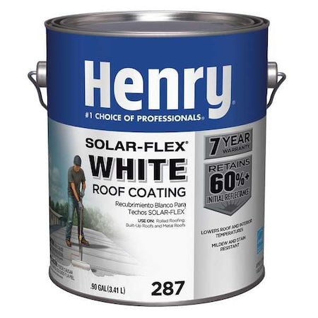 Protective Roof Coating, 1 gal, Pail, White
