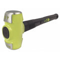 Sledge Hammer, 6 lb., 16 In, Rubber/Steel