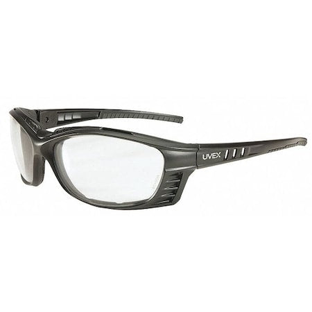 Livewire, Safety Glasses, Anti-Fog & Anti-Scratch, Clear Lens, Black Frame, Full-Frame