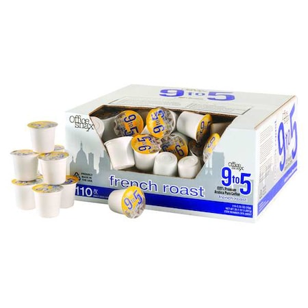 Coffee, French Roast, Pod, Caffeinated, Ground, 2.37 lb, 110 PK