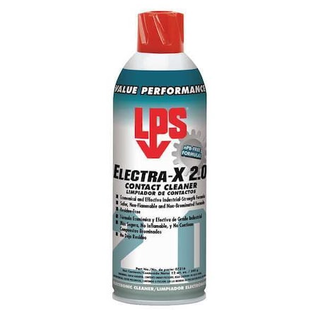 Contact Cleaner, Aerosol Spray Can, 12 oz, Liquid