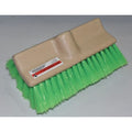 4 in W Bench Brush, 10 in L Handle, 10 in L Brush, Green, Plastic, 10 in L Overall