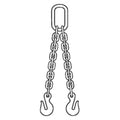 Chain Sling, 5 ft. L, DOG Sling Type