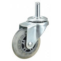 Stem Caster, 135 lb Load Rating, Zn Plated