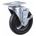 NSF-Listed Plate Caster, 300 lb. Load Rating, Swivel