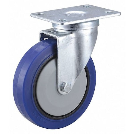 Plate Caster, 308 lb. Load Rating, Swivel