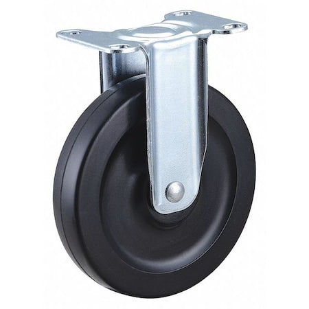 Plate Caster, 200 lb. Load Rating, Rigid