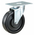 NSF-Listed Plate Caster, 450 lb. Load Rating, Swivel