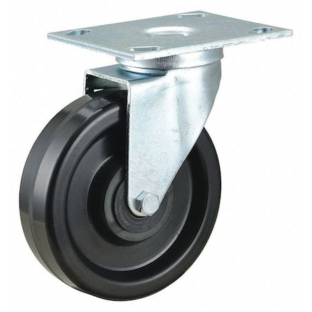 NSF-Listed Plate Caster, 450 lb. Load Rating, Swivel