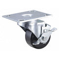 NSF-Listed Plate Caster, 350 lb. Load Rating, Swivel