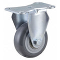 Plate Caster, 250 lb. Load Rating, Rigid