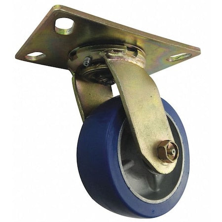 Plate Caster, 5" Wheel Dia., 1050 lb.