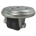 Plate Caster, 1-3/8" Wheel Dia., 264 lb.