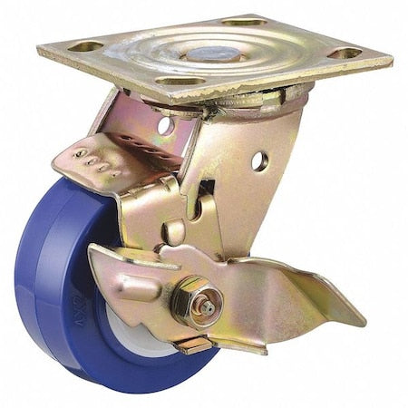 Plate Caster, 600 lb. Load Rating, Swivel