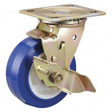Plate Caster, 750 lb. Load Rating, Swivel