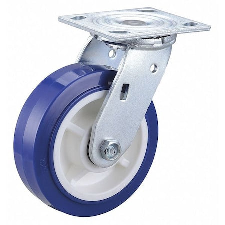 NSF-Listed Plate Caster, 800 lb. Load Rating, Swivel