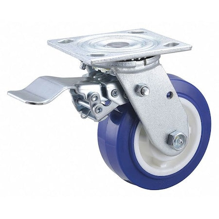 NSF-Listed Plate Caster, 750 lb. Load Rating, Swivel
