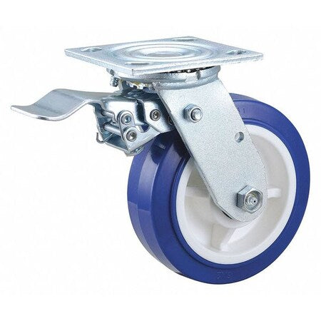 NSF-Listed Plate Caster, 800 lb. Load Rating, Swivel
