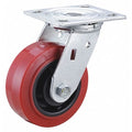 Plate Caster, 750 lbs Load Rating, Swivel