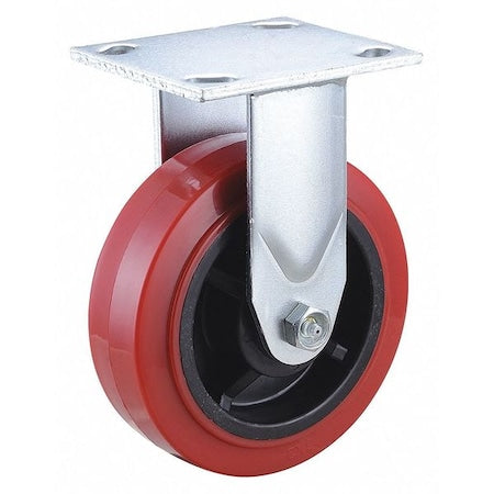 Plate Caster, 800 lb. Load Rating, Rigid