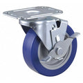Plate Caster, 198 lb. Load Rating, Swivel